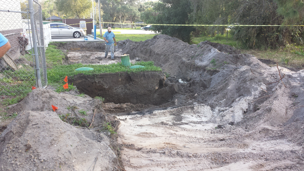 Excavate Old Drainfield