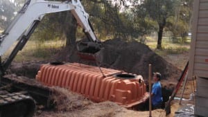 commercial septic tank installation